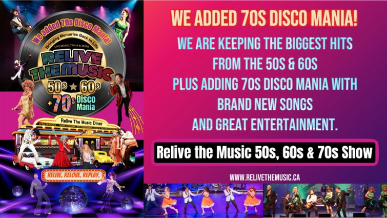 Relive the Music 50s, 60s & 70s SHOW