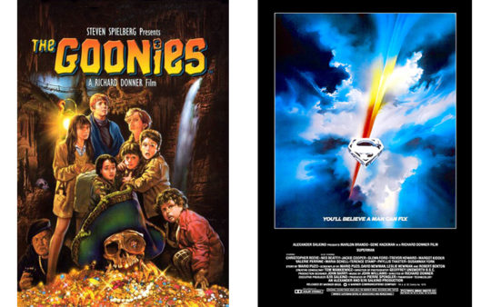 20 08 14 Goonies Superman 1978 Side By Side Posters
