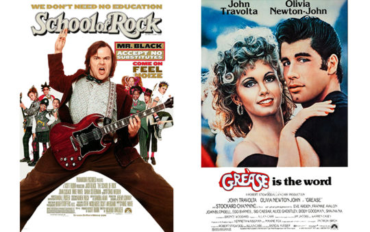 20 08 18 School Of Rock Grease Side By Side Poster