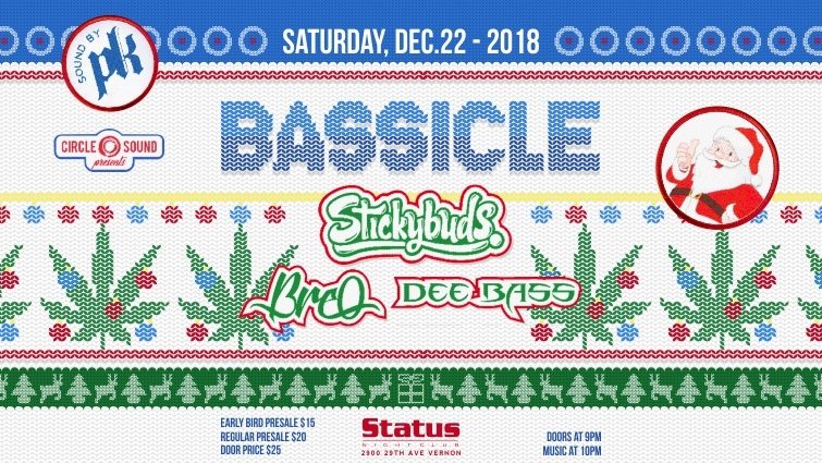 Bassicle - Stickybuds, BreO, Dee Bass