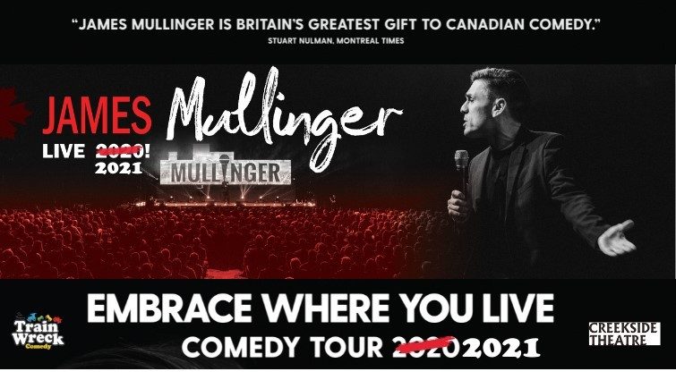James Mullinger Embrace Where You Live Comedy Tour