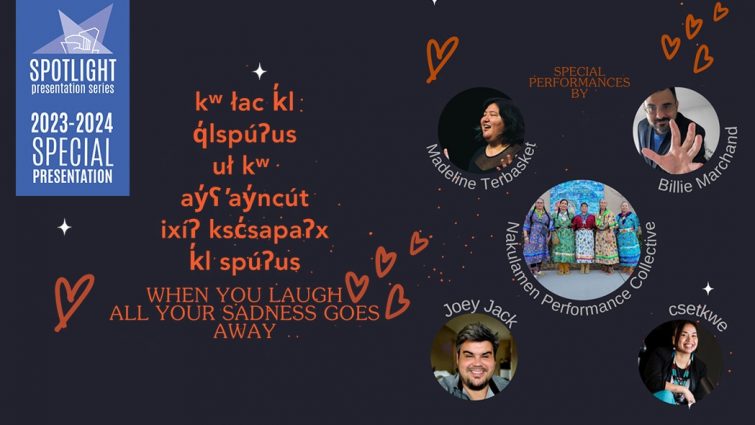 kʷ łac k̓l q̓lspuʔus uł kʷ ay̓ʕay̓ncut ixiʔ ksc̓sapaʔx k̓l spuʔus