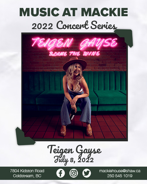 Music at the Mackie: Teigen Gayse