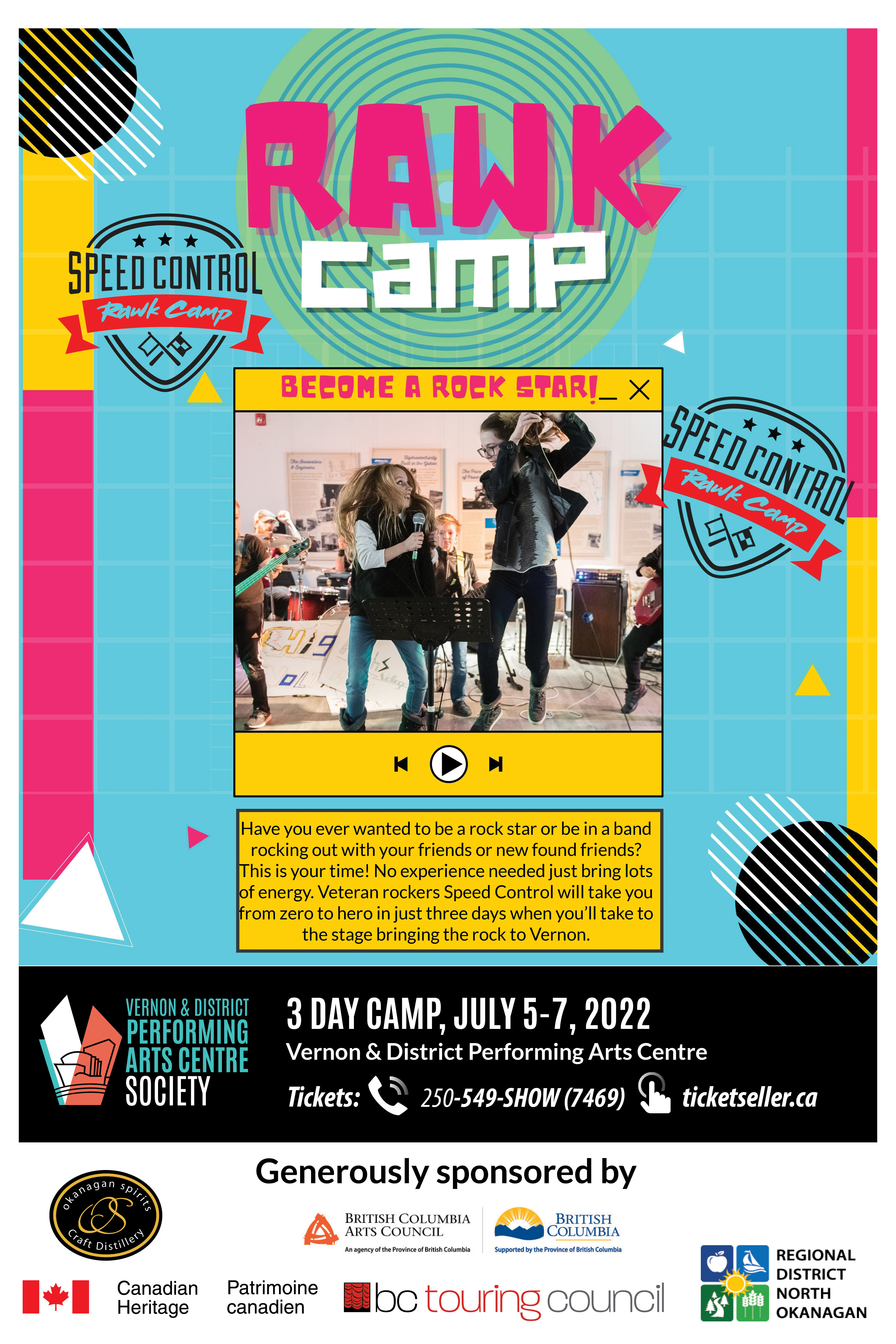 RAWK Camp with Speed Control