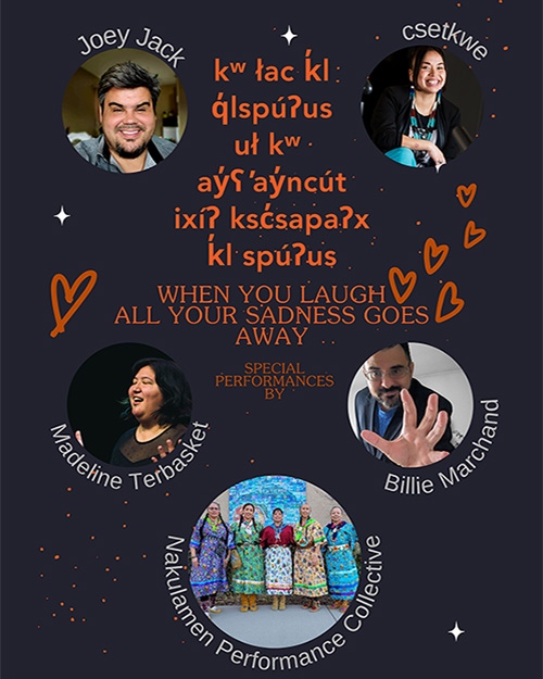kʷ łac k̓l q̓lspuʔus uł kʷ ay̓ʕay̓ncut ixiʔ ksc̓sapaʔx k̓l spuʔus