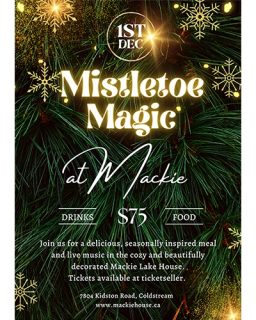 23 12 01 Mistletoe Magic At Mackie Poster 500