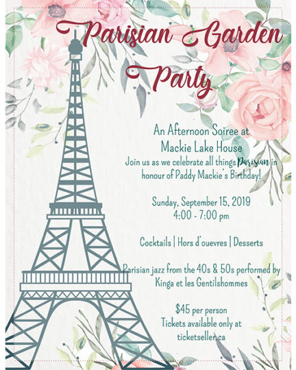 19 09 15 Parisian Garden Party Poster 500